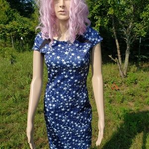 Fun star print zodiac constellation space dress